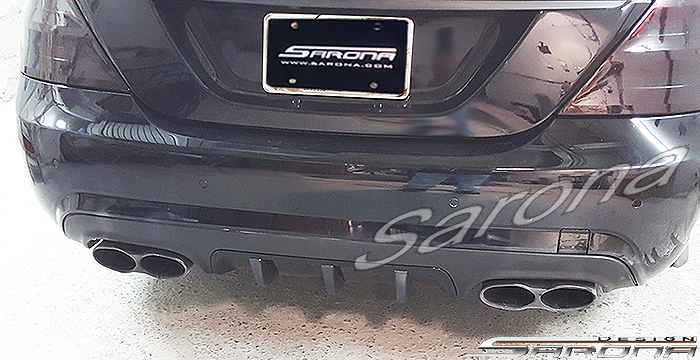 Custom Mercedes S Class  Sedan Rear Lip/Diffuser (2007 - 2012) - $150.00 (Part #MB-037-RA)